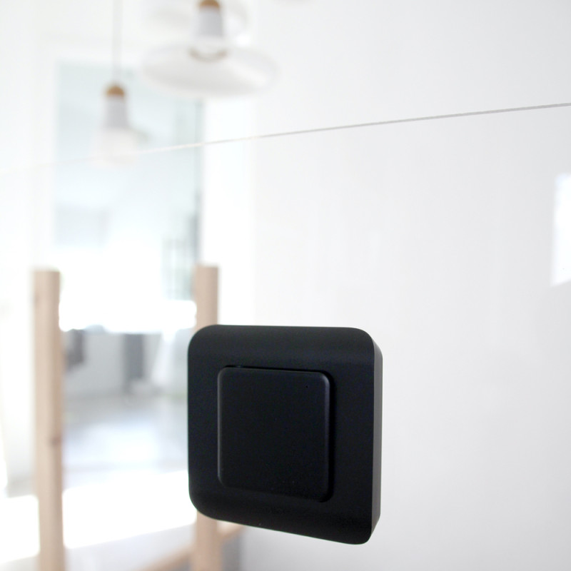 Interrupteur sans fil simple noir DIO