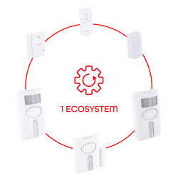 Alarme avec détecteur d'ouverture de porte CHACON