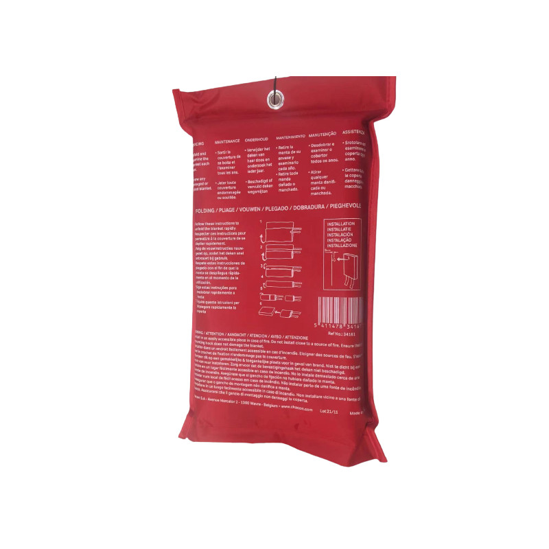 Couverture anti-feu 1,2 x 1,8 m CHACON