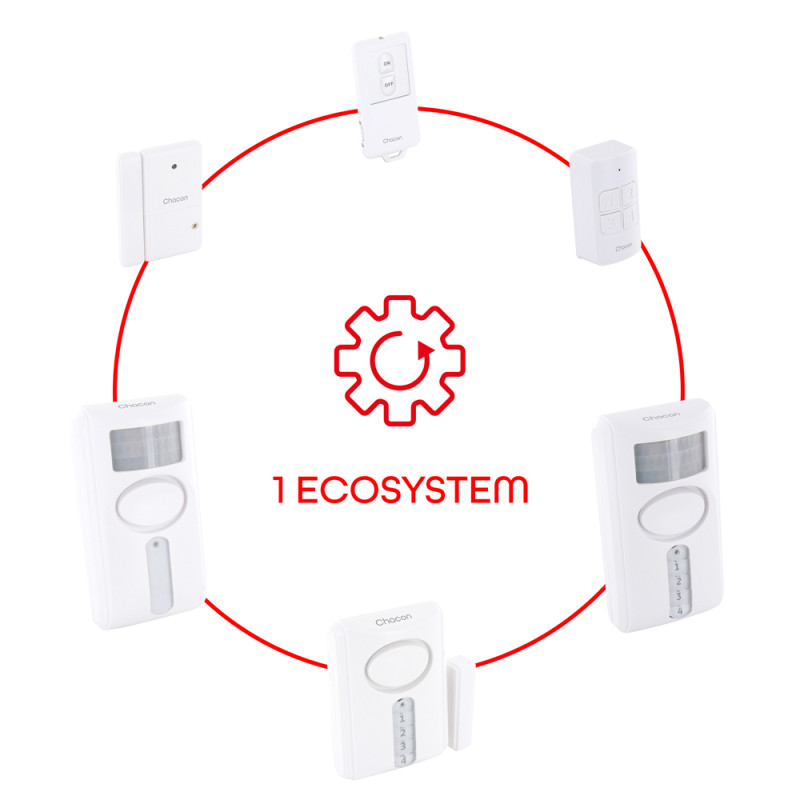 Alarme sans fil avec détecteur de mouvement CHACON