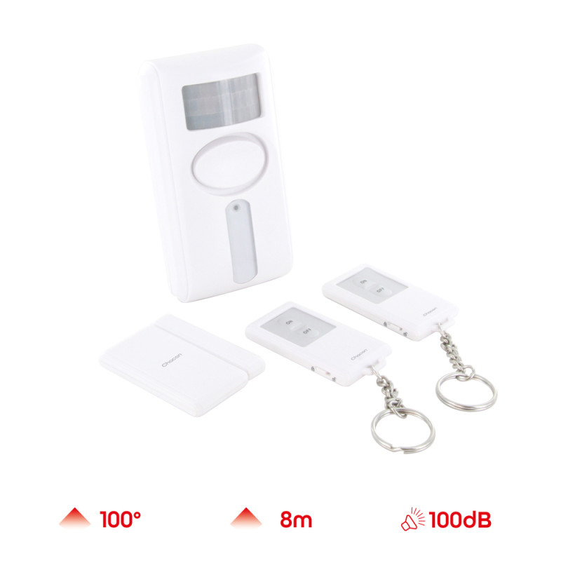 Kit d'alarme sans fil intercompatible CHACON