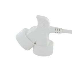 Allonge électrique à double tête blanche 3 x 1,5 mm² 3 m CHACON Allonge électrique à double tête blanche 3 x 1,5 mm² 3 m CHACON