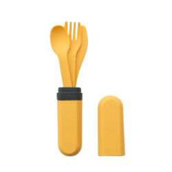 Set de couverts de camping jaune 3 pièces | BARBECOOK
