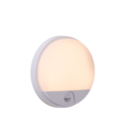 Applique LED Hups Blanche Ronde avec Détecteur 10W | LUCIDE