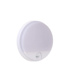 Applique LED Hups Blanche Ronde avec Détecteur 10W | LUCIDE