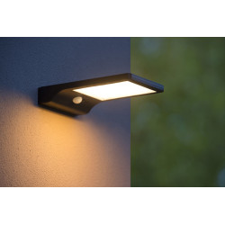 Applique Solaire LED Extérieure Basic LUCIDE avec Détecteur | LUCIDE