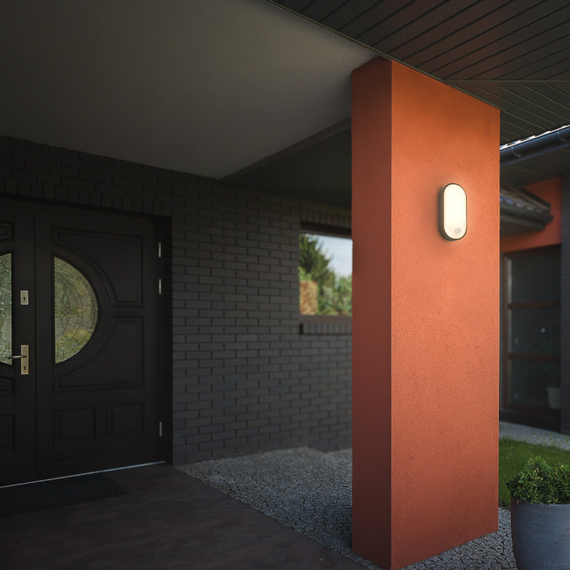 Applique LED Extérieure Noire – Éclairage Sécurisé | BRILONER