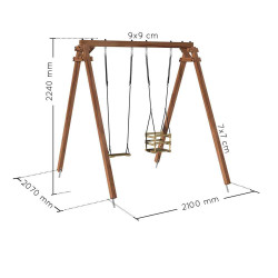 Portique en bois Ambre