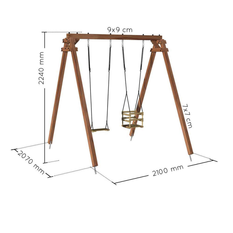 Portique en bois Ambre