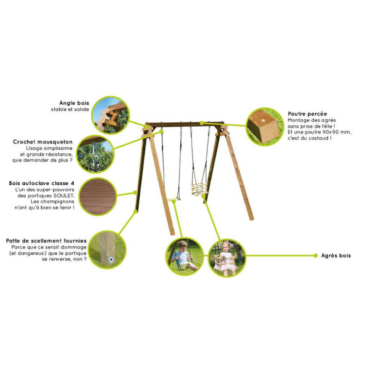 Portique en bois Ambre