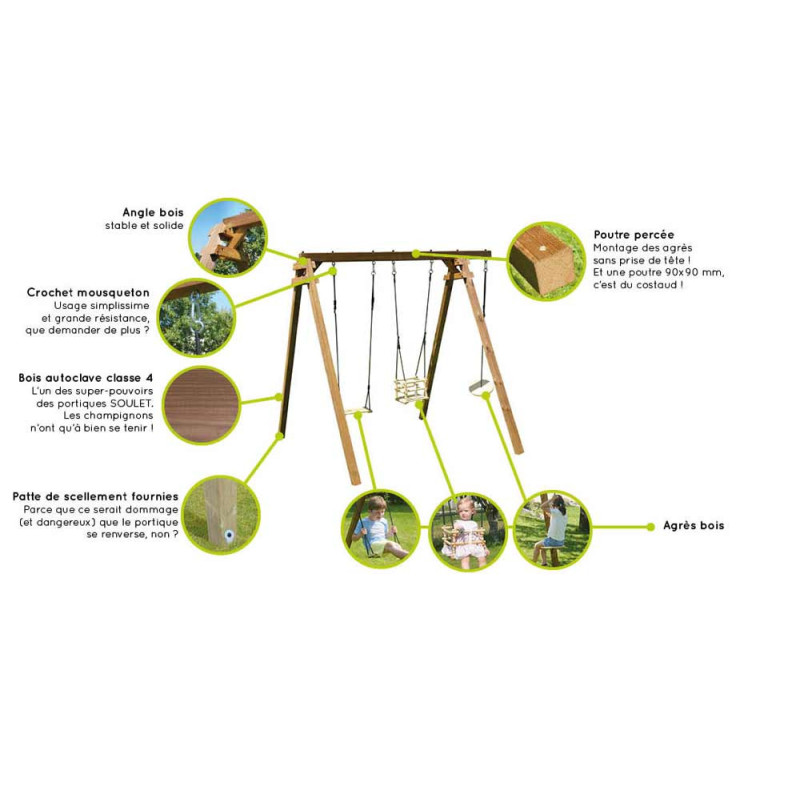Portique en bois Ulysse