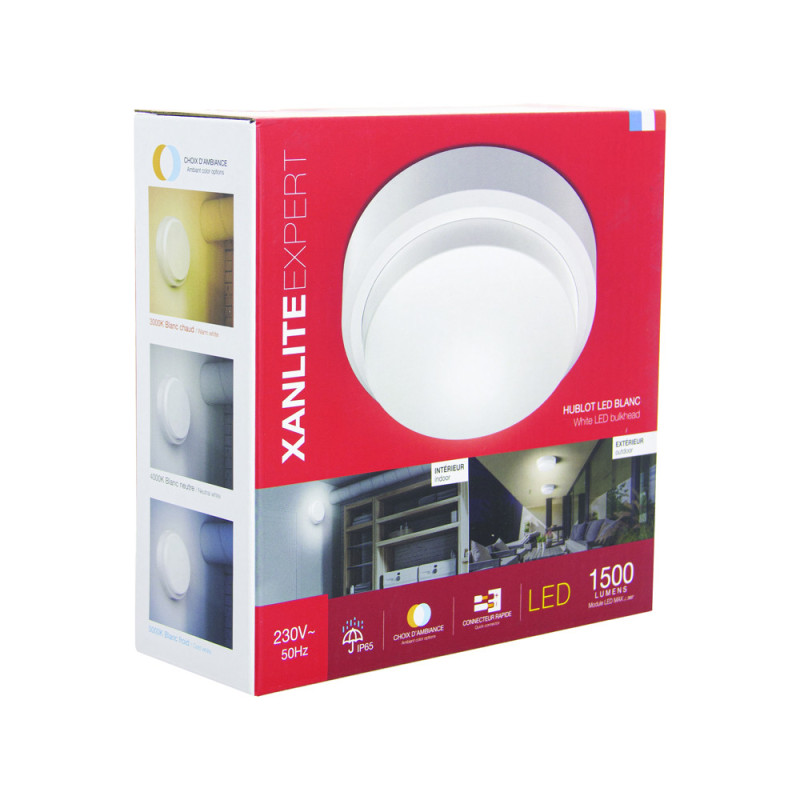Hublot Extérieur LED Rond Dimmable 12W XANLITE Blanc | XANLITE Hublot Extérieur LED Rond Dimmable 12W XANLITE Blanc | XANLITE
