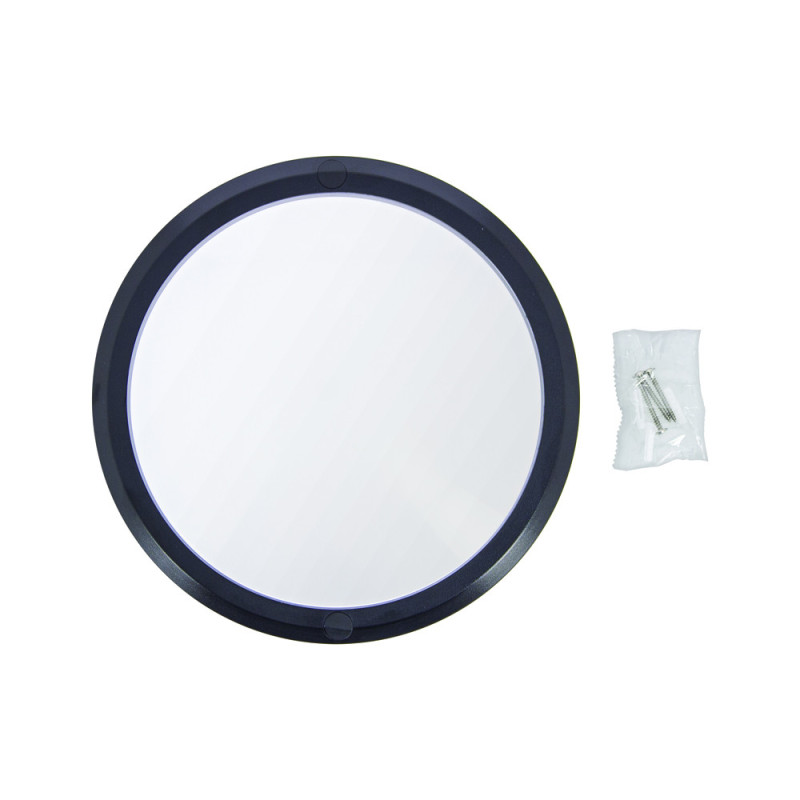 Hublot Extérieur DEL Noir Rond Gradable 12 W | XANLITE