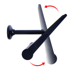 Réglette LED Solaire XANLITE Noire 1000lm Détecteur Mouvement | XANLITE