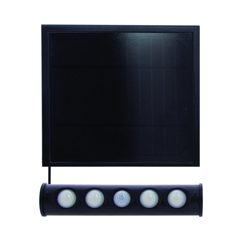 Réglette LED Solaire XANLITE Noire 1000lm Détecteur Mouvement | XANLITE