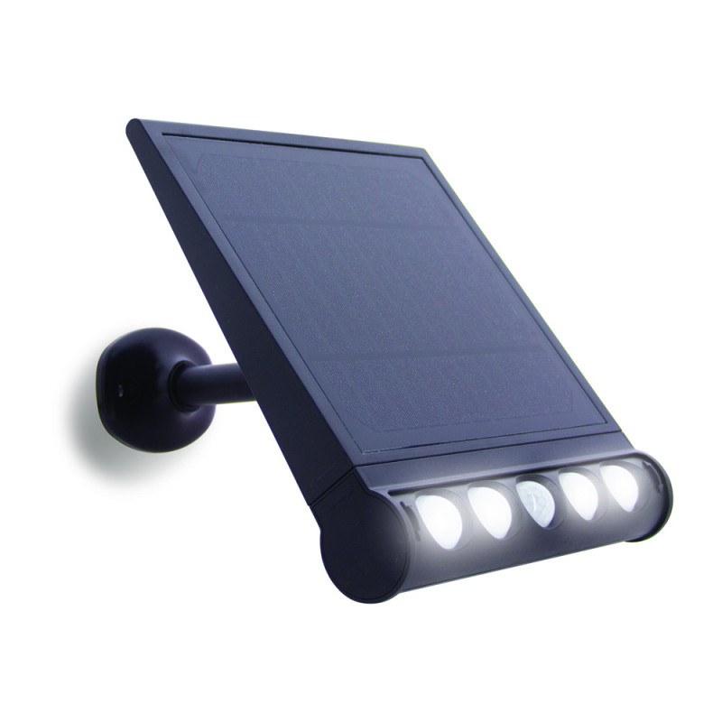 Réglette LED Solaire XANLITE Noire 1000lm Détecteur Mouvement | XANLITE