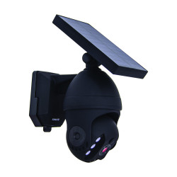 Projecteur LED Solaire Caméra Factice Noir 250lm | XANLITE