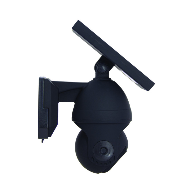 Projecteur LED Solaire Caméra Factice Noir 250lm | XANLITE