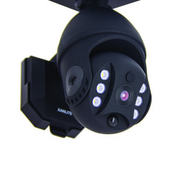 Projecteur LED Solaire Caméra Factice Noir 250lm | XANLITE