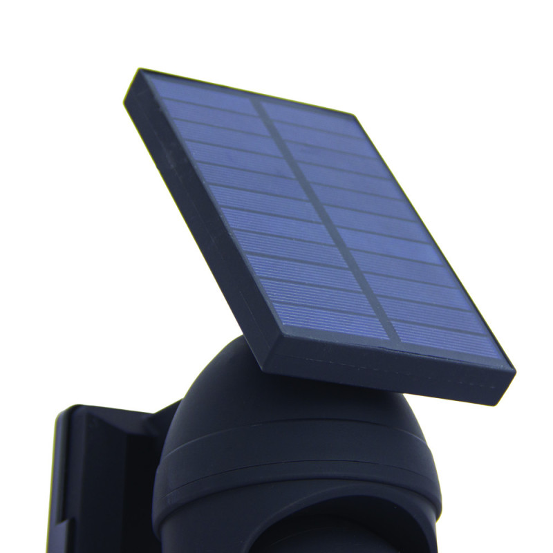 Projecteur LED Solaire Caméra Factice Noir 250lm | XANLITE