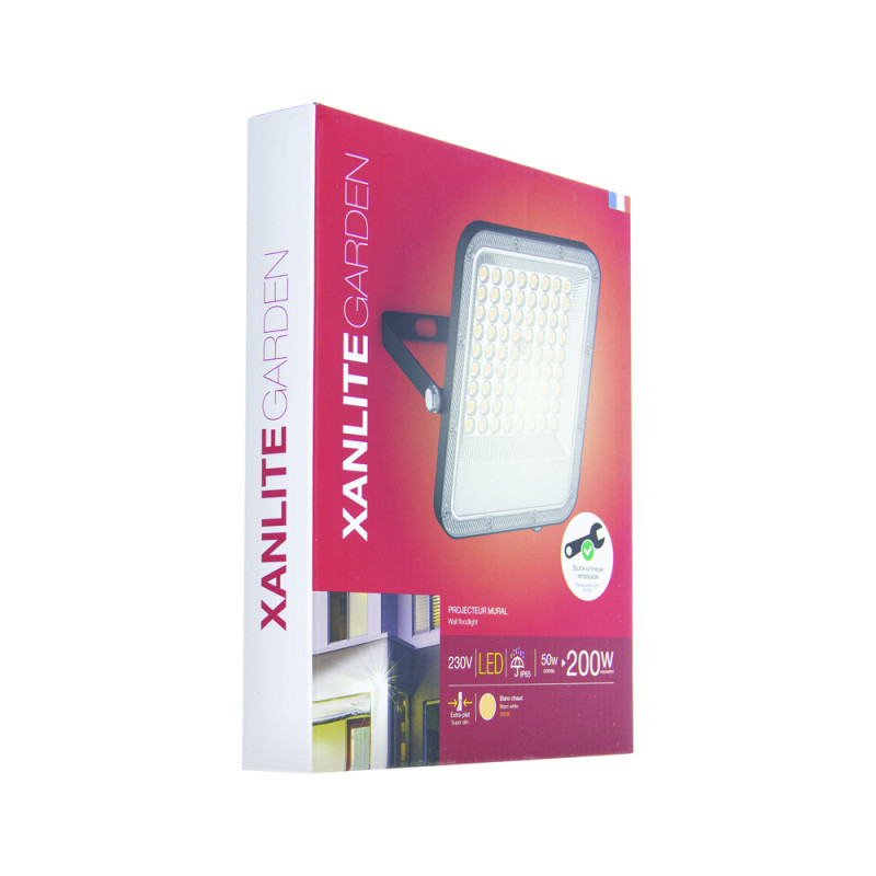 Projecteur LED extérieur XANLITE 50 W blanc chaud 4500 lm | XANLITE