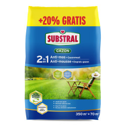 Engrais Gazon 2-en-1 Anti-Mousse SUBSTRAL 14,7kg | SUBSTRAL