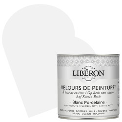 Peinture Murale Velours Blanc Porcelaine Mat 0,5L | LIBERON

