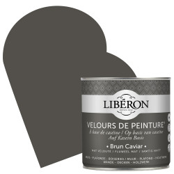 Peinture Murale Brun Caviar Mat 0,5L – Velours | LIBERON Peinture Murale Brun Caviar Mat 0,5L – Velours | LIBERON