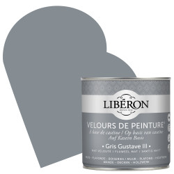 Peinture Murale Velours Gris Gustave III Mat 0,5L – Finition Soignée | LIBERON