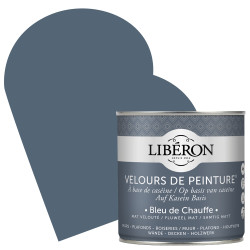 Peinture Murale Velours Bleu Chauffe Mat 0,5L | LIBERON
 Peinture Murale Velours Bleu Chauffe Mat 0,5L | LIBERON