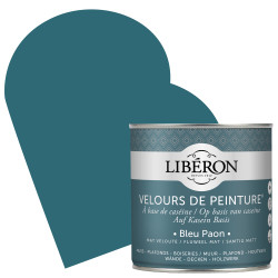 Peinture Bleu Paon Mat 0,5L – Velours & Chic | LIBERON Peinture Bleu Paon Mat 0,5L – Velours & Chic | LIBERON