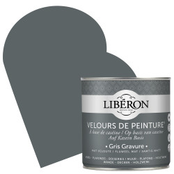 Peinture Murale Velours Gris Gravure Mat 0,5L – Finition Soie | LIBERON Peinture Murale Velours Gris Gravure Mat 0,5L – Finition Soie | LIBERON