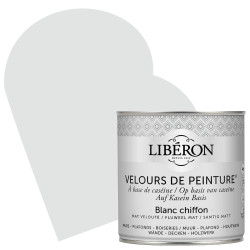 Peinture Murale Velours Blanc Chiffon 0,5L – Finition Mat | LIBERON Peinture Murale Velours Blanc Chiffon 0,5L – Finition Mat | LIBERON
