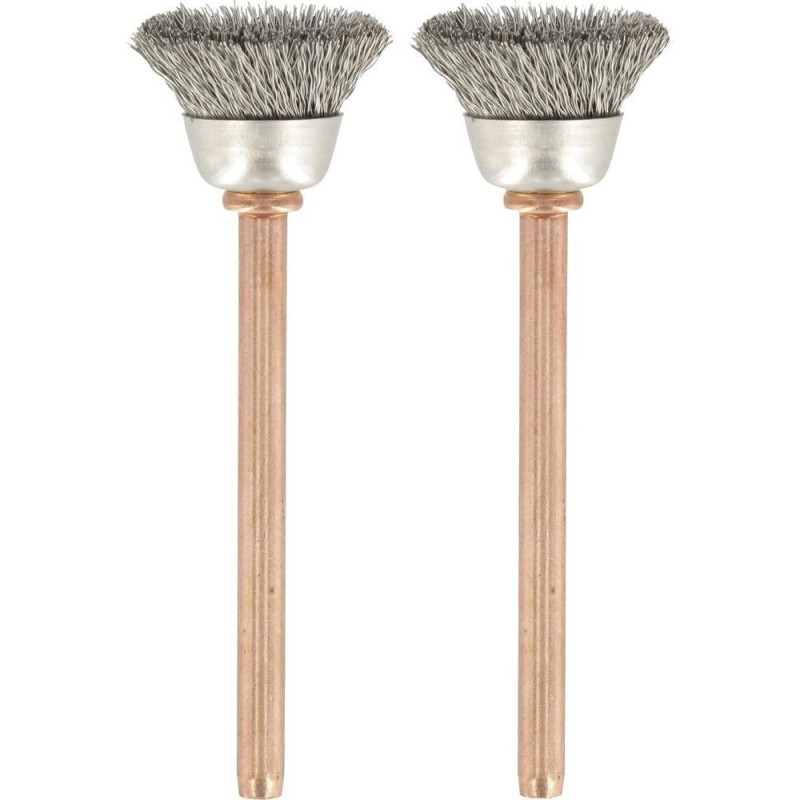 Brosse en acier inoxydable 13 mm 2 pièces DREMEL