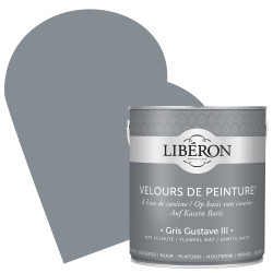 Peinture murale velours gris Gustave III 2,5 L – finition mate | LIBERON Peinture murale velours gris Gustave III 2,5 L – finition mate | LIBERON