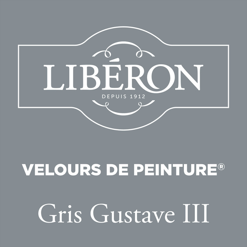 Peinture murale velours gris Gustave III 2,5 L – finition mate | LIBERON Peinture murale velours gris Gustave III 2,5 L – finition mate | LIBERON