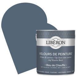 Peinture Murale Velours Bleu Chauffe Mat 2.5L | LIBERON
 Peinture Murale Velours Bleu Chauffe Mat 2.5L | LIBERON