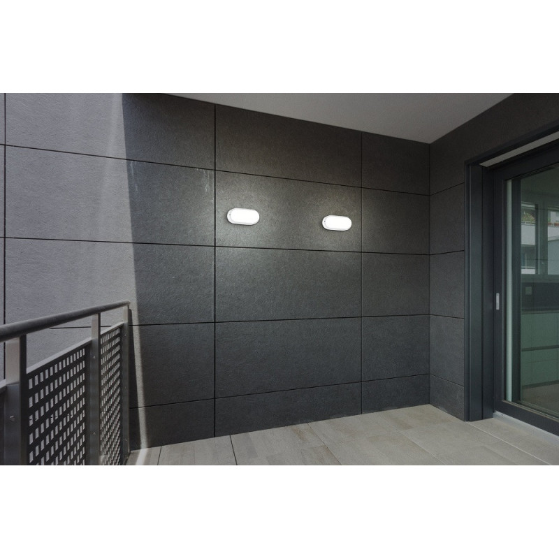 Applique extérieure LED Boschetto Blanche Ovale 11,5W | EGLO Applique extérieure LED Boschetto Blanche Ovale 11,5W | EGLO