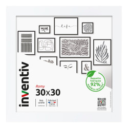 Cadre Romy blanc 30 x 30 cm INVENTIV