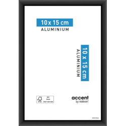 Cadre Accent en aluminium noir 10 x 15 cm | NIELSEN
