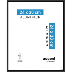 Cadre Accent Aluminium Noir 24x30 cm | NIELSEN