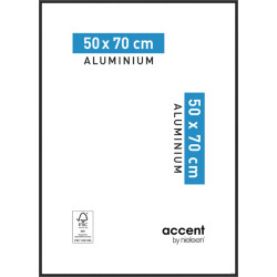 Cadre Accent Aluminium Noir 50x70 cm | NIELSEN