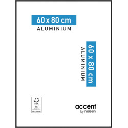 Cadre Accent Aluminium Noir 60x80 cm | NIELSEN