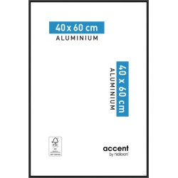 Cadre Accent Aluminium Noir 40x60 cm - Cadre photo | NIELSEN