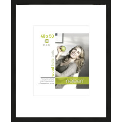 Cadre Apollon Bois Noir 24x30 cm - Cadre Photo Élégant | NIELSEN