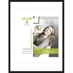 Cadre Apollon Bois Noir 50x70 cm - Cadre photo Élégant | NIELSEN