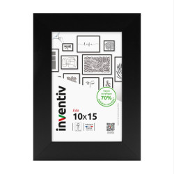 Cadre Eda Noir 10x15cm INVENTIV - Cadre Photo Élégant | INVENTIV