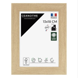 Cadre Éternel Naturel 13x18 cm - Cadre photo Élégant | CEANOTHE