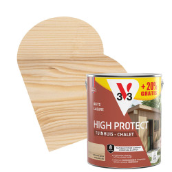 Lasure Chalet Haute Protection V33 Incolore 2,5 L + 0,5 L Gratuit | V33