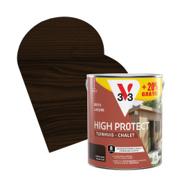 Lasure Chalet Haute Protection Wengé V33 - 3 L gratuits | V33